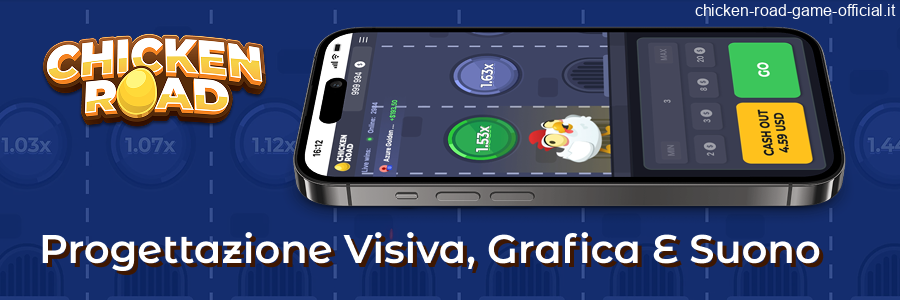 Grafica, stile visivo e audio Chicken Road