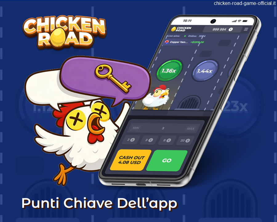 Funzionalità e statistiche dell'app Chicken Road