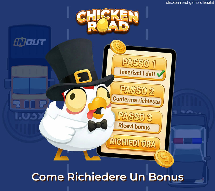 Come richiedere un bonus su Chicken Road