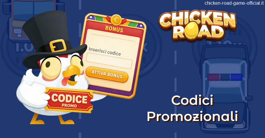 Ricevere ed inserire codici promozionali Chicken Road