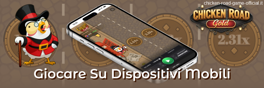 Giocare su dispositivi mobili a Chicken Road Gold