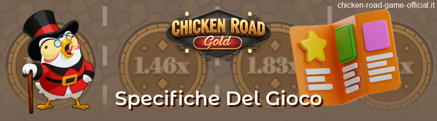 Specifiche tecniche della slot machine Chicken Road Gold