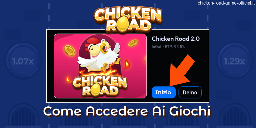 Registrazione e accesso al casinò Chicken Road