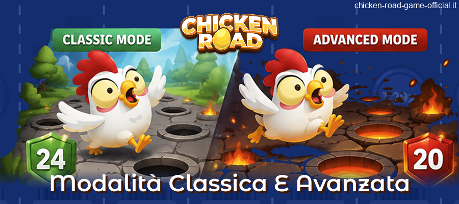 Modalità classica e avanzata di Chicken Road